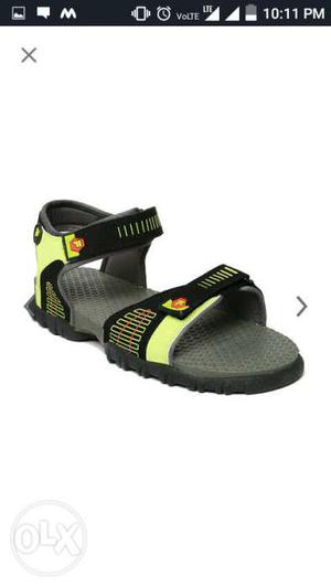 Gray And Yellow Sandal. 1 day used product