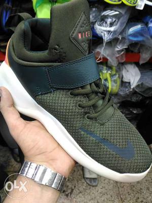 Gray Nike Basketball Shoe