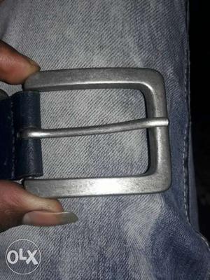 Gray Steel Belt Buckle
