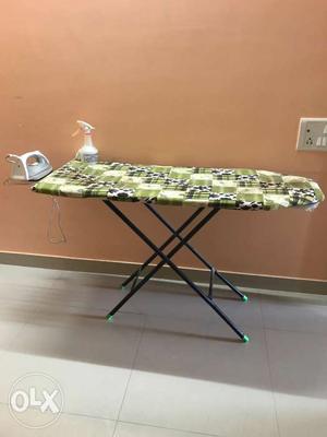 Green And Black Ironing Table