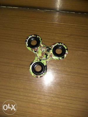 Green And Brown 3-arm Fidget Spinner