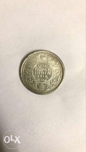  King king George V (1 Rupee Silver Coin)