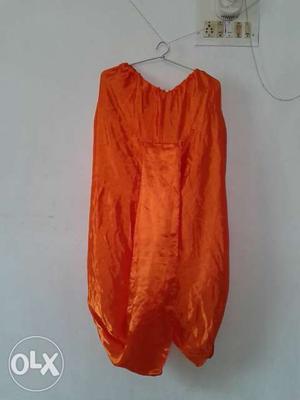 Orange Dhoti used once