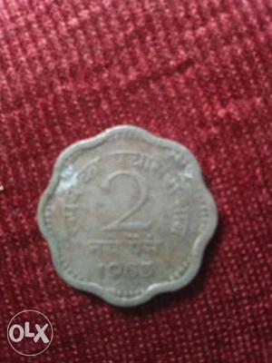 Scalloped  Indian Paise Total four Coin