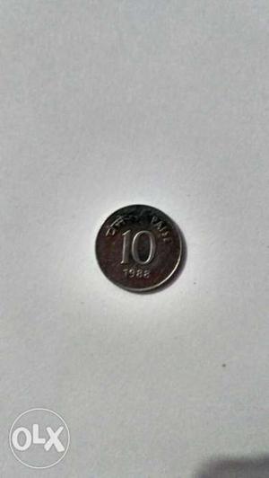 Very lucky 10 paise coin