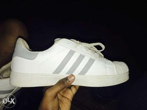 White Adidas Superstar Shoes