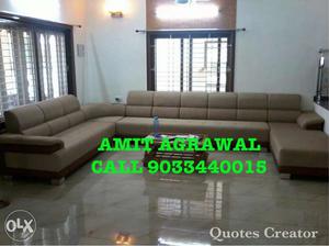 10years warranty Brown Sectional Couch