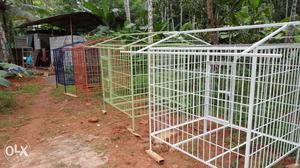 Black And Green Metal Cages
