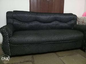 Black Cushioned Couch