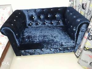 Blue velvet Couch