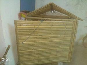 Brown Bamboo Cage for dog house
