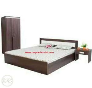 Brown Wooden Bedroom Furniture Set