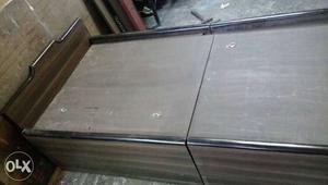 CP teak wooden box bed with drawer