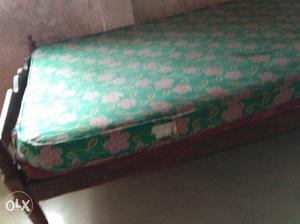 Coconut tree bed with two mattress.one mattress is nilkanam