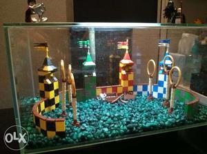 Fish tank with accessories like stone etc only