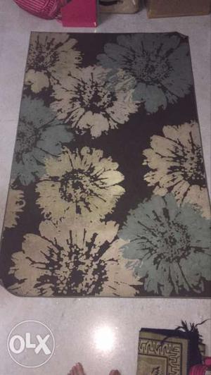 Flower carpet. 73 inch X 45 inch