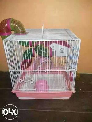 Hamster Metal cage with all accessories to play