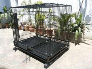 New Imported foldable hi tech Dog cages with removable tray