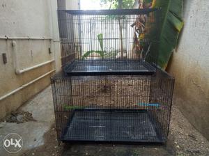 New steel two cages for sale at low price