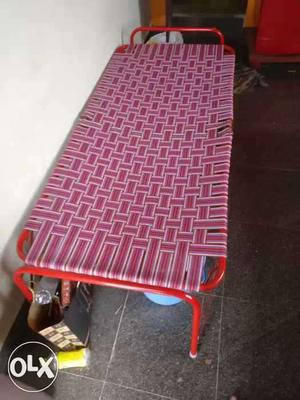 Purple And Red Steel Bed