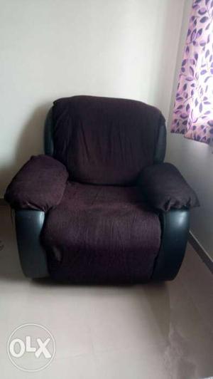 Recliner sofa with cover