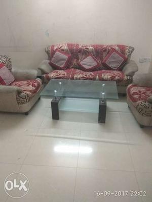 Sofa 3 +2 seater with center table