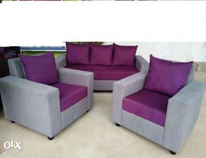 Strong fabric & wooden frame Sofa set,