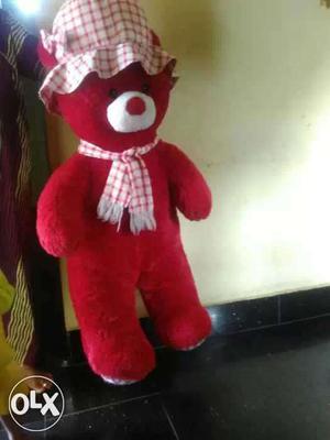 Teddy Bear Red Color new 2 Months Old