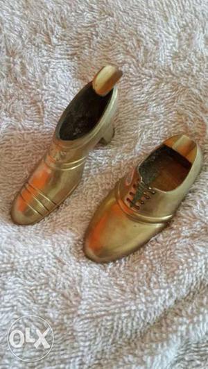 Antique copper shoes