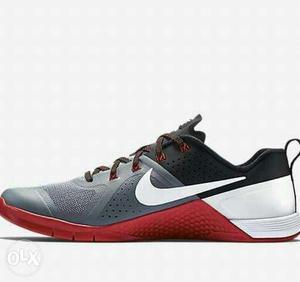 Black And Gray White Nike Shoe