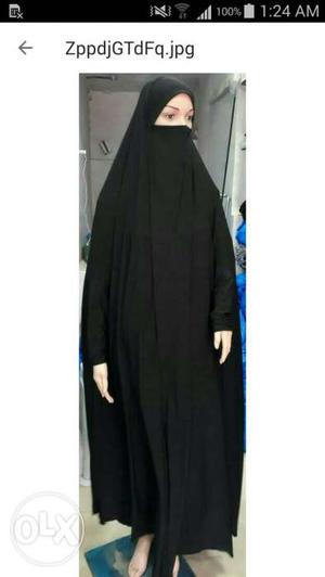 Black full abaya dubai style free size
