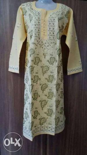 Brand new embroidery kurti with inner lining