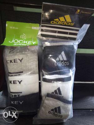 Branded socks puma, jockey adidasThree brand