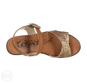Catwalk Women's Bronze Fashion Sandals - 9Uk