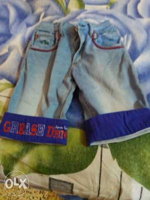 Children's Blue Denim Shorts