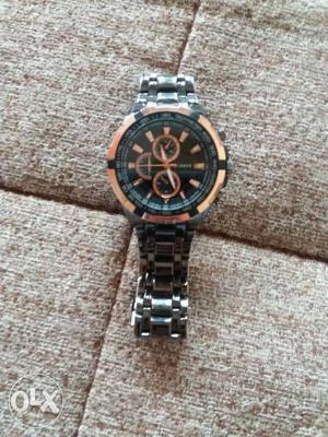 Curren watch anlog 2 month used with Bill and box