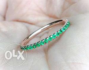 Emerald And Silver Ring