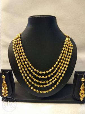 Gold-color Chain Jewelry Set