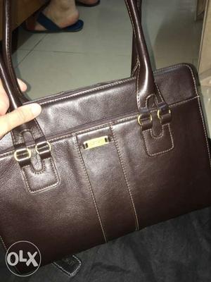 Hidesign Ura Brown Leather Handbag for Ladies