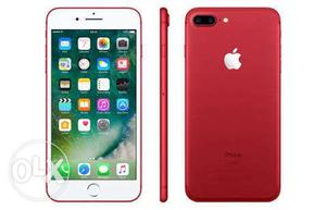 IPhone 7 plus, Red colour, 128GB memory. 4 months