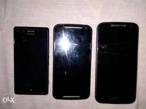 Moto g4 plus 4g, xperia m and moto g2 on custom(3 phones)
