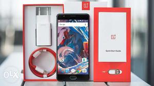 One plus 3 with bill box and warranty used hardly for a
