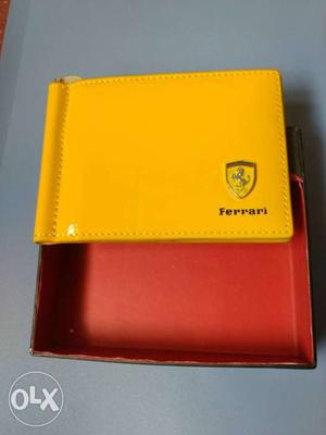 Original Ferrari Wallet Card only up for sale.