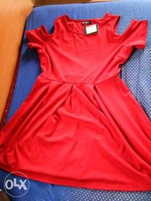 Red Sleeveless Top Dress