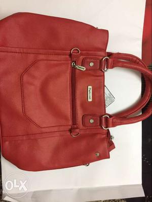 Red color brand new peperone handbag