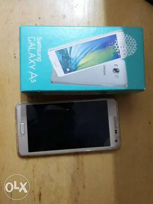 Samsung A5 with box,charger,headphone.