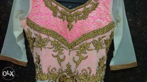 Women's Pink embellished kurti