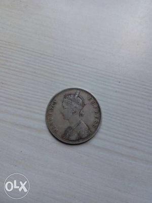 1 rupees silver coin (Queen Victoria) very old