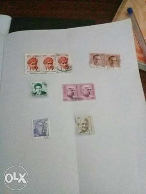 10 Stamps with 6 varites