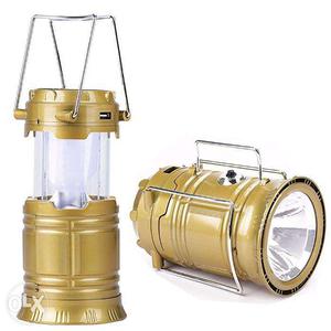 6 + 1 Led Solar Emergency Light Lantern, Usb Mobile Charging